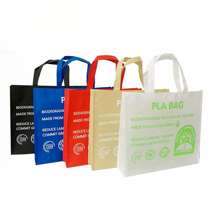 Corn Starch Pla Biodegradable Green Bag
